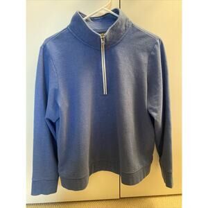 Eddie Bauer Women’s Large Blue Pullover Fleece Half Zip